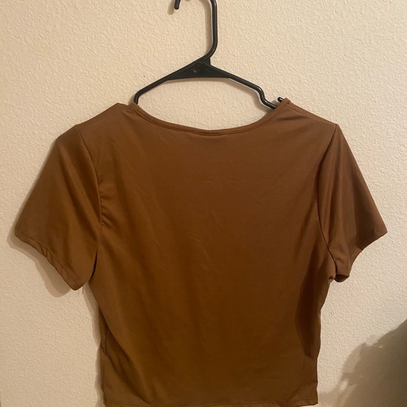 brown crop top - Picture 2 of 2